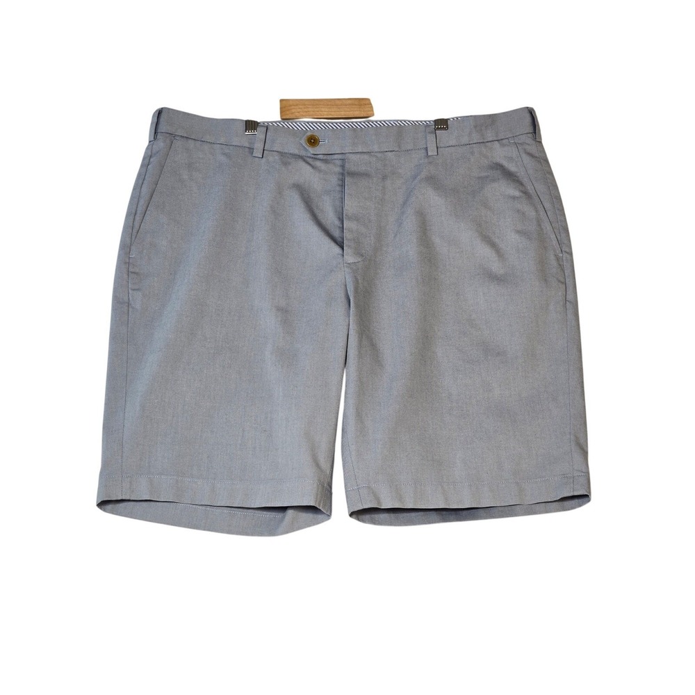 Brooks Brothers 1818 Mens Blue Oxford Cloth Flat Front Shorts Size 39W New Golf